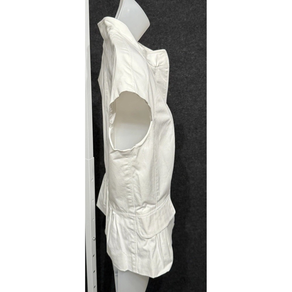 Rare! Kenneth Cole Women's Sleeveless Full Zip White Lined Top  NWT Size 8 - Picture 5 of 13
